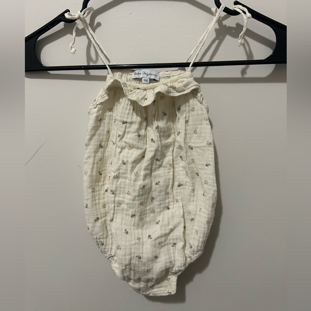 Bebe Organic Floral Romper